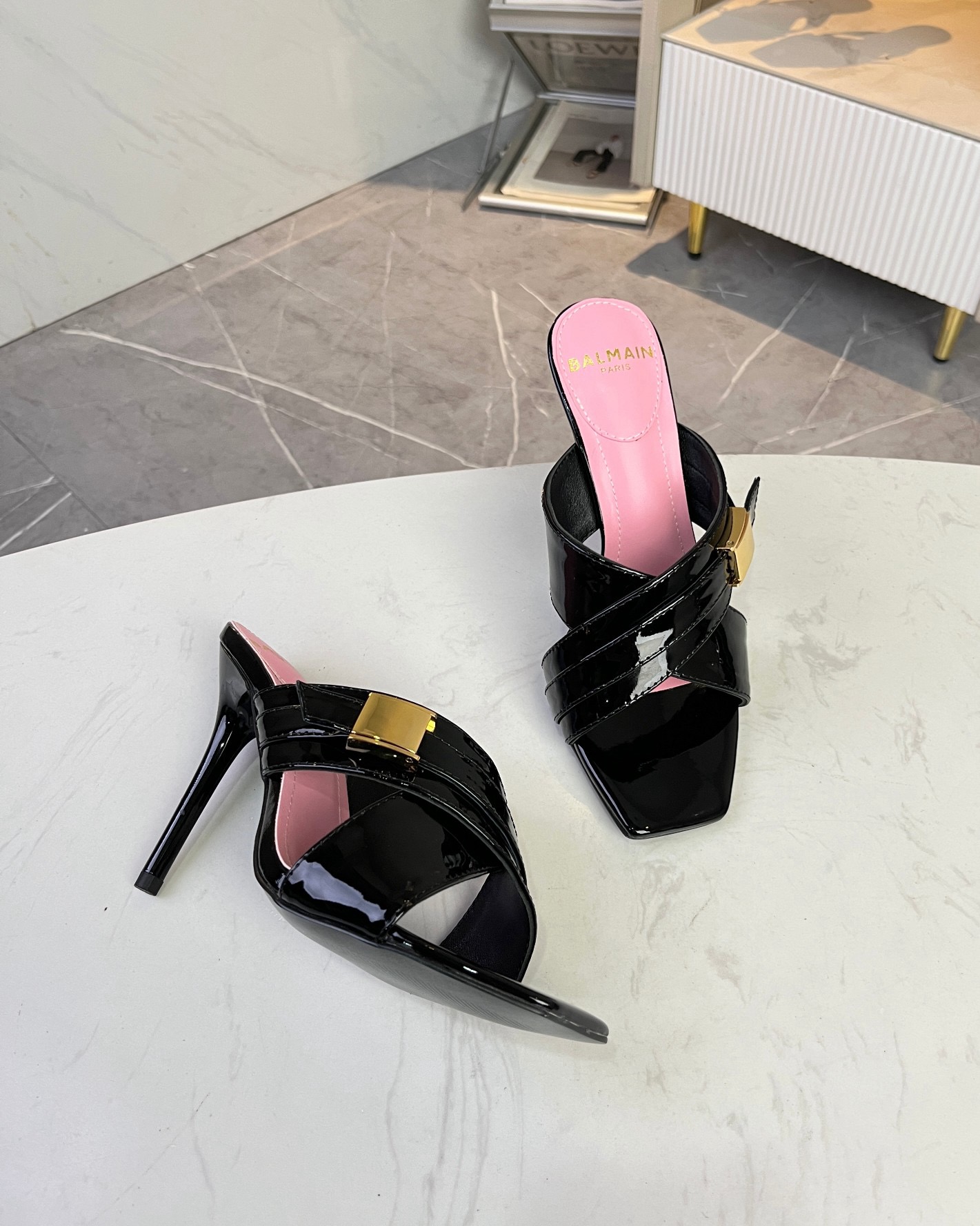 Women Top Quality B*almain shoes 10.5cm