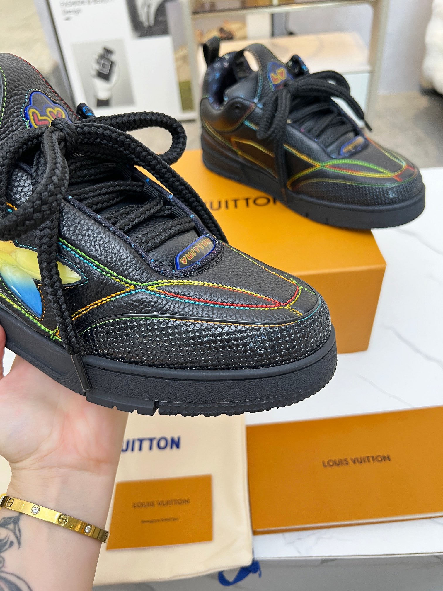 Men Women L*ouis V*uitton Top Sneaker L*V Trainer size 35-46