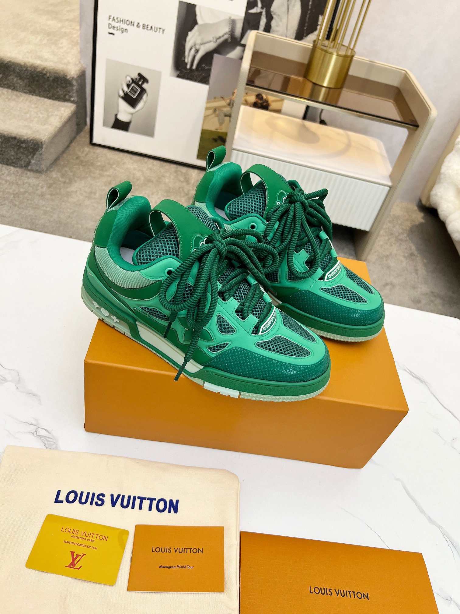 Men Women L*ouis V*uitton Top Sneaker L*V Trainer size 35-46