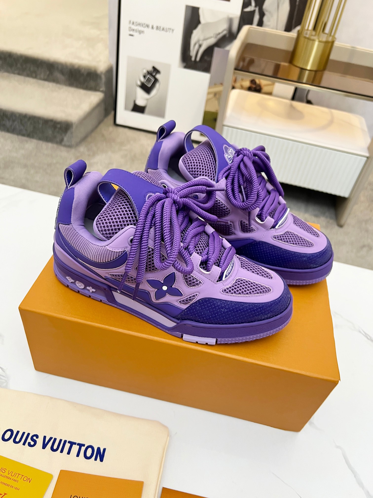 Men Women L*ouis V*uitton Top Sneaker L*V Trainer size 35-46