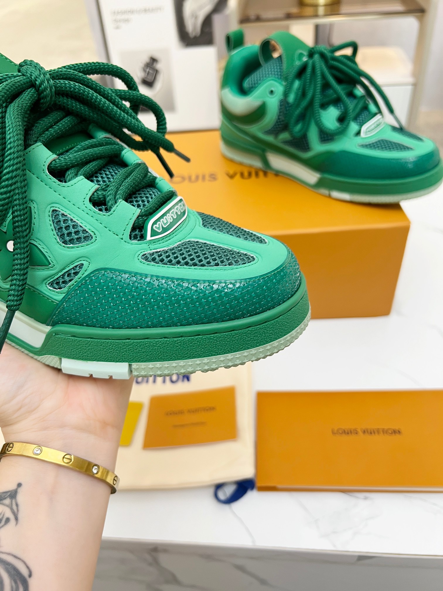 Men Women L*ouis V*uitton Top Sneaker L*V Trainer size 35-46