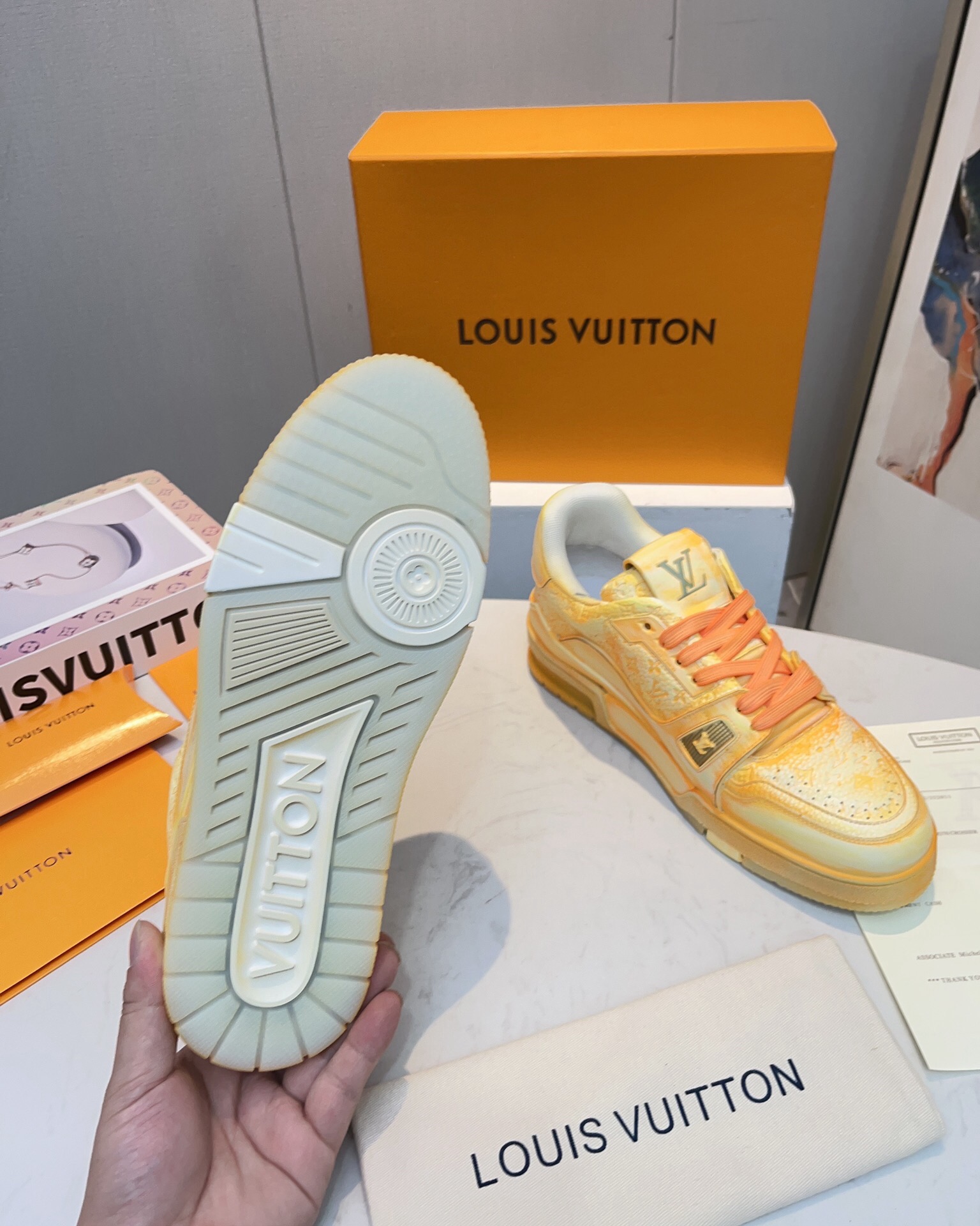 Men Women L*ouis V*uitton Top Sneaker L*V Trainer size 35-46