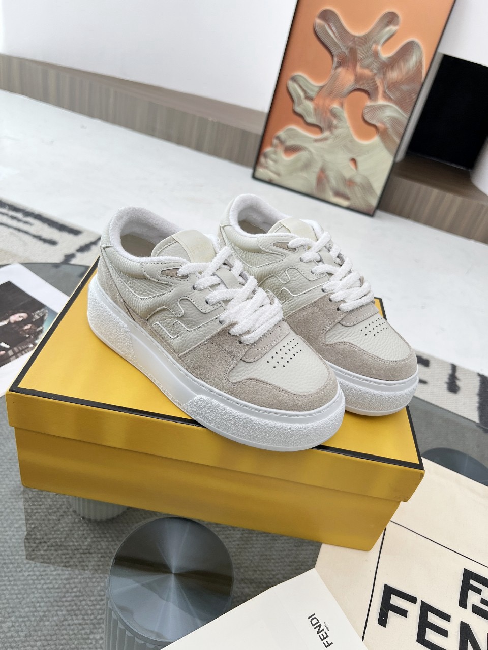 Men Women F*endi Top Sneakers size 35-46