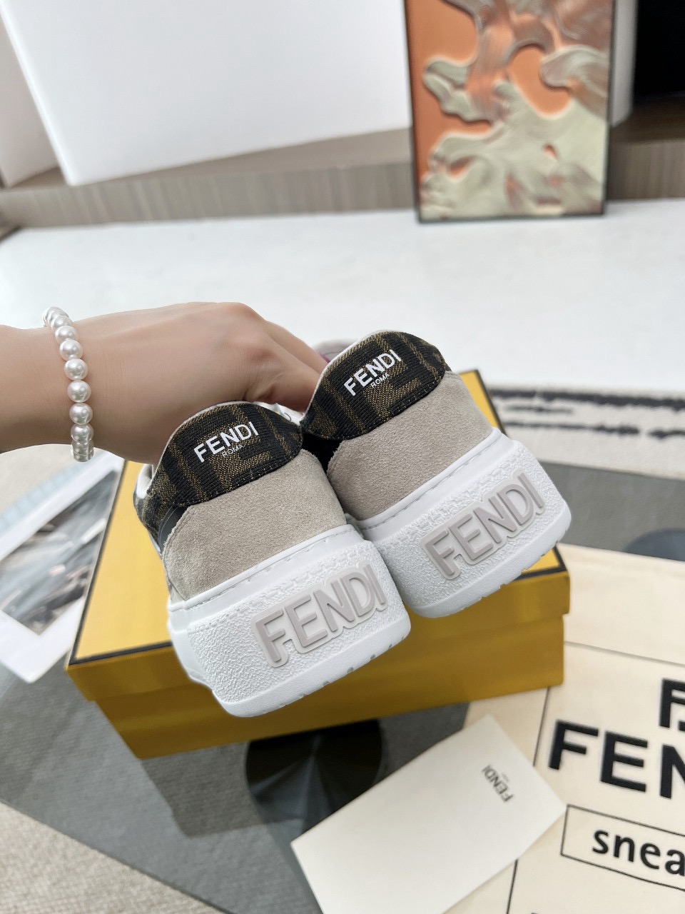 Men Women F*endi Top Sneakers size 35-46