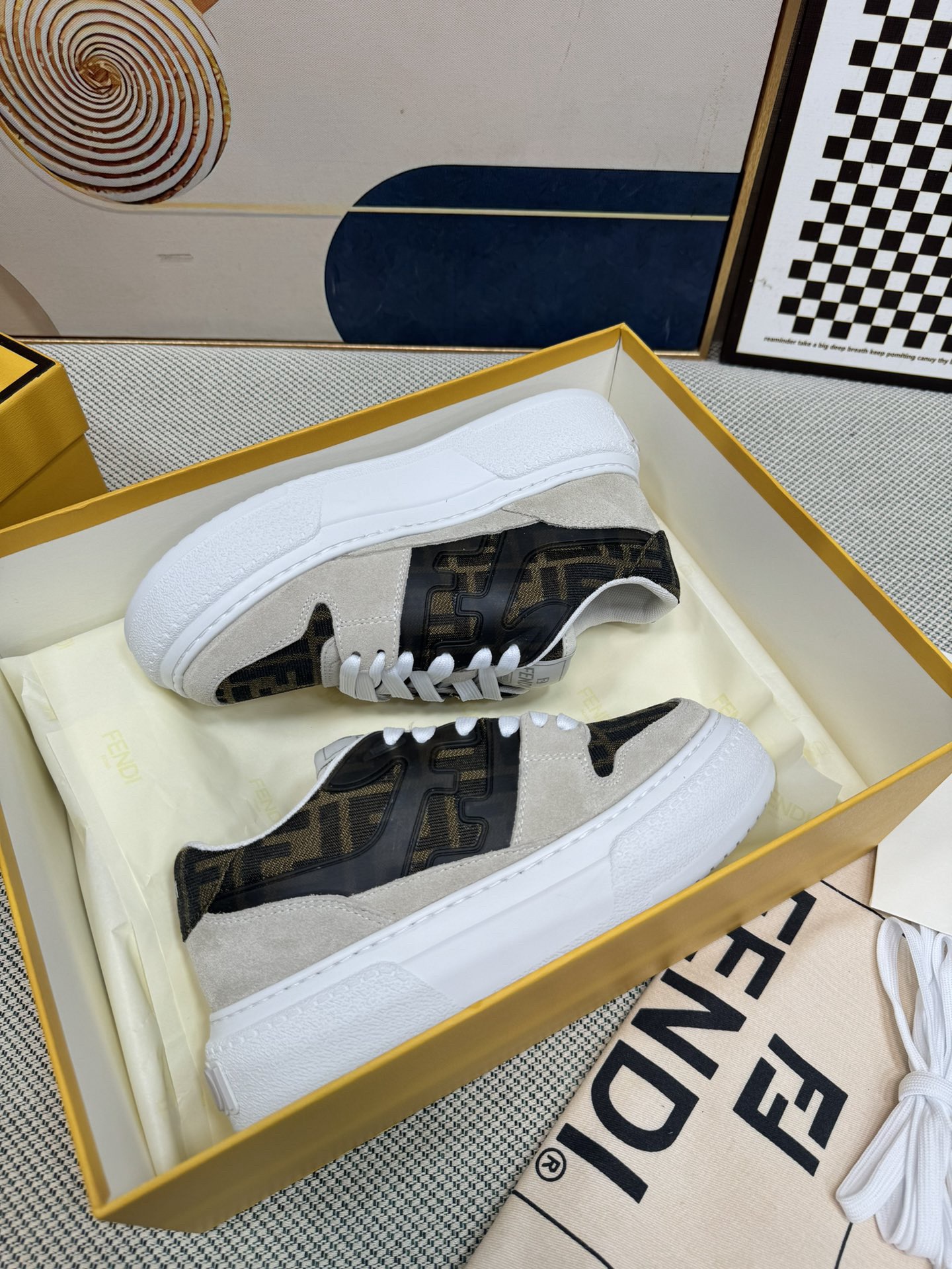 Men Women F*endi Top Sneakers size 35-46