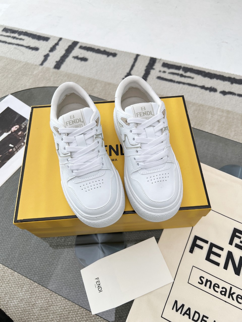 Men Women F*endi Top Sneakers size 35-46