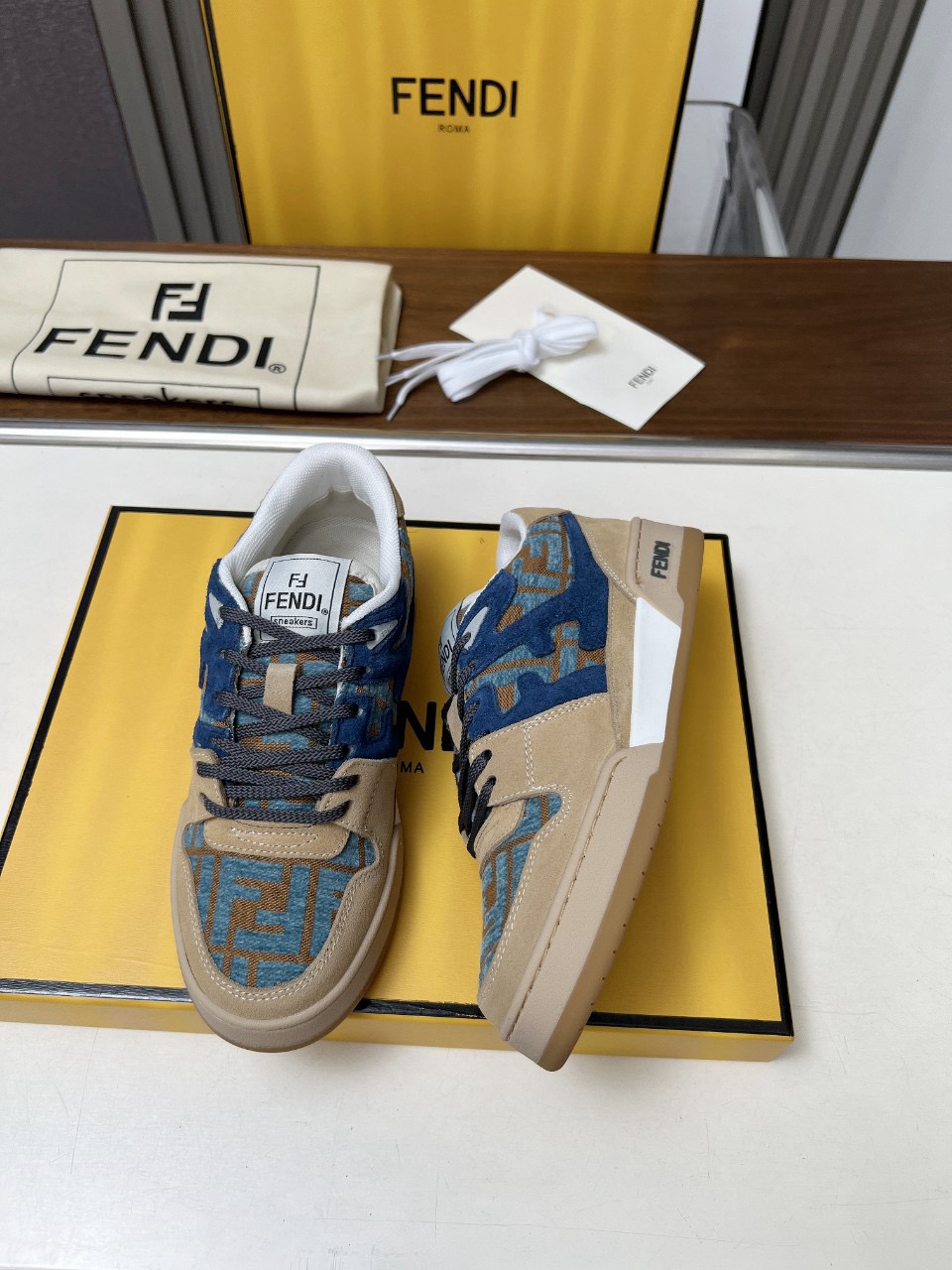 Men Women F*endi Top Sneakers size 35-46
