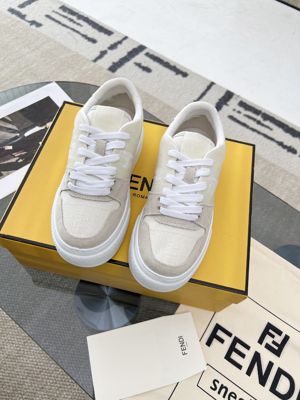 Men Women F*endi Top Sneakers size 35-46
