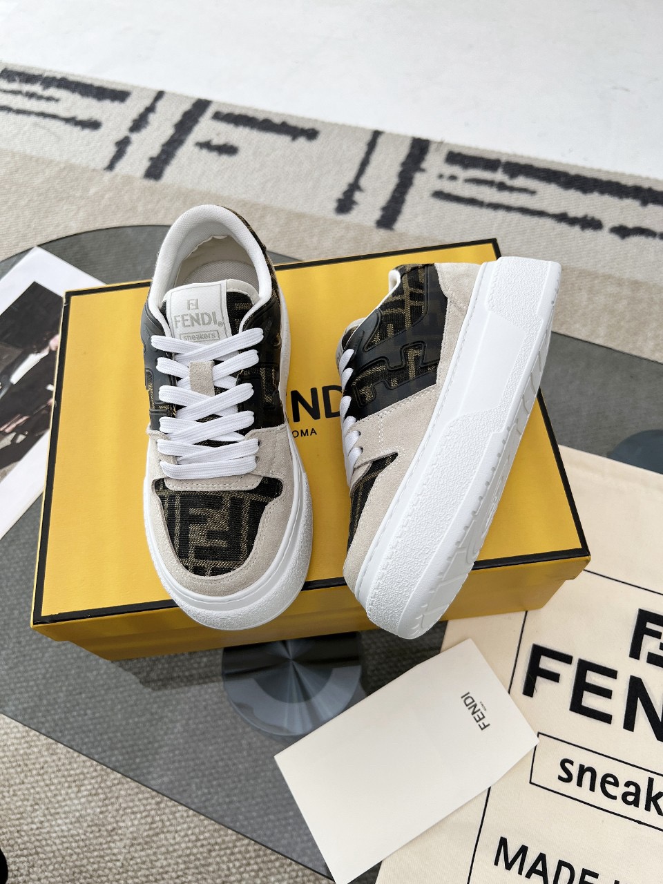 Men Women F*endi Top Sneakers size 35-46