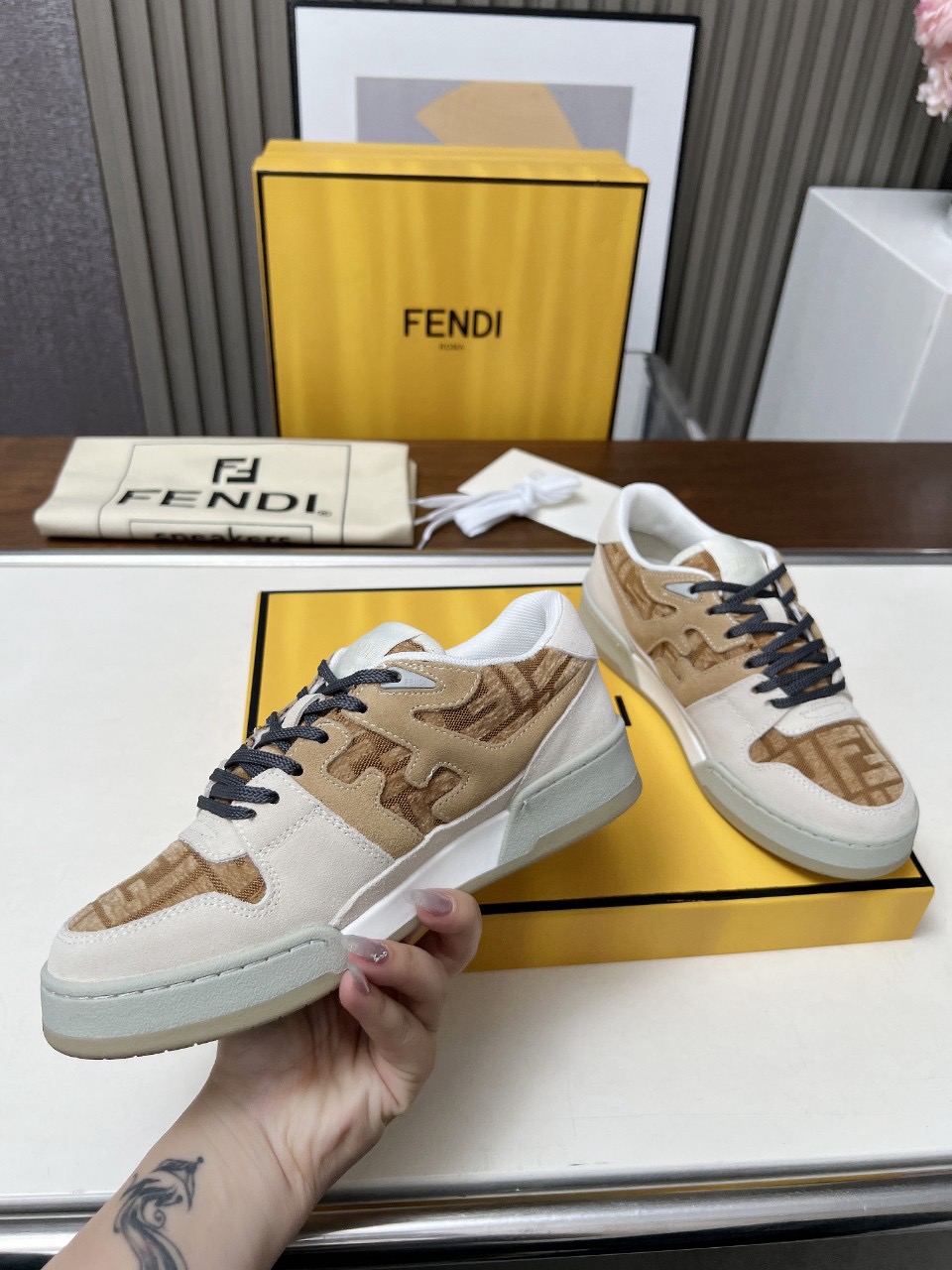 Men Women F*endi Top Sneakers size 35-46